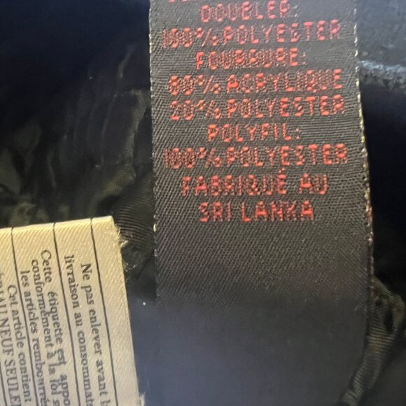 Polo Ralph Lauren Bomber Jacket - Faux Fur Hood & Utility Pocket - Black - Picture 15 of 16